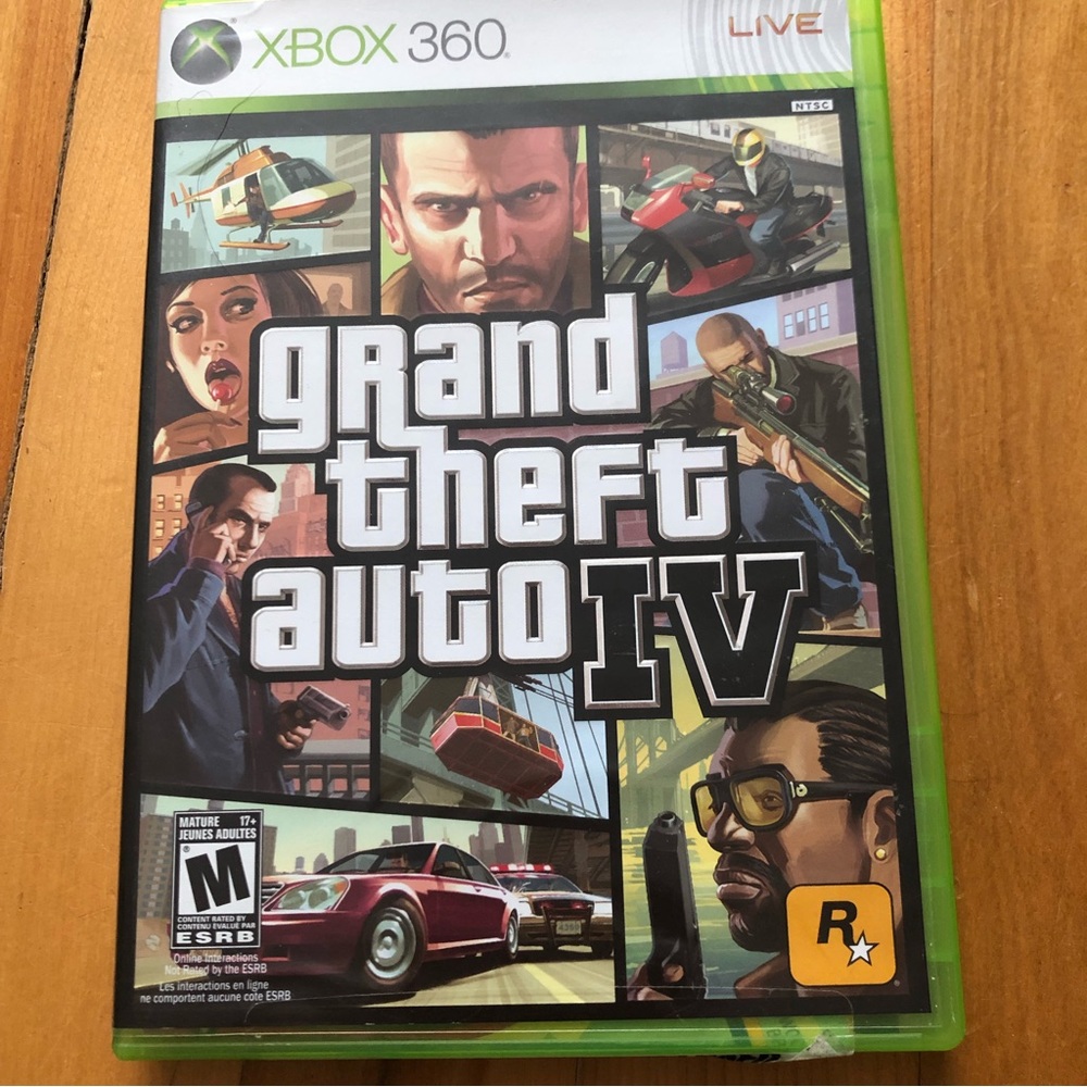 Xbox 360 Grand Theft Auto IV Video Game